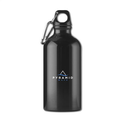 Picture of ALUMINI GRS RECYCLED 500 ML WATER BOTTLE in Black.