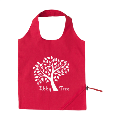 Picture of STRAWBERRY COTTON FOLDING BAG in Red.