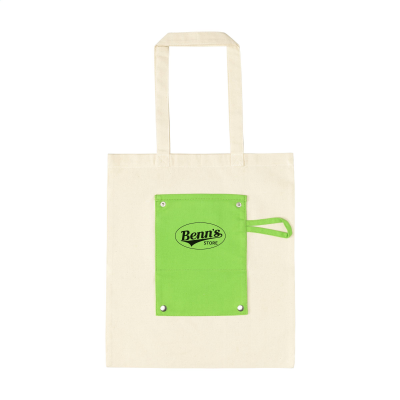 FOLDY COTTON FOLDING BAG in Lime