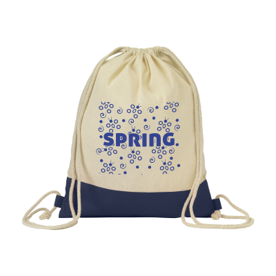 Picture of COTTON PROMO BACKPACK RUCKSACK in Navy