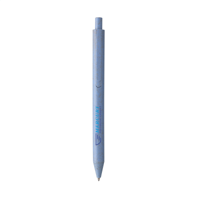 Picture of WHEAT-CYCLED WHEAT STRAW BALL PEN in Blue
