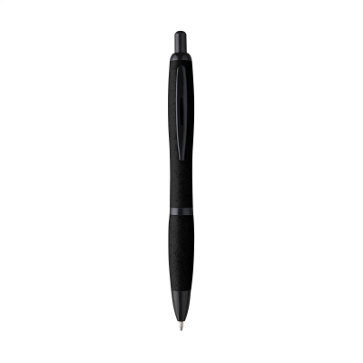 Picture of ATHOS WHEAT-CYCLED WHEAT STRAW BALL PEN in Black.