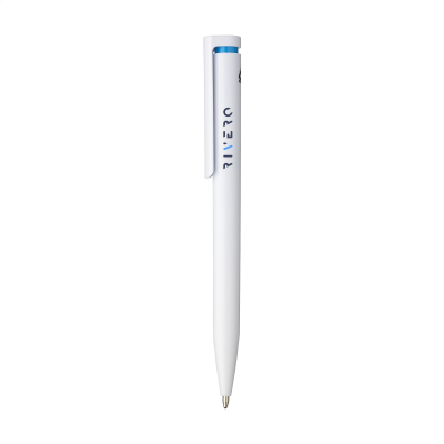 Picture of DIGIPRINT GRS RECYCLED PEN in White & Light Blue.