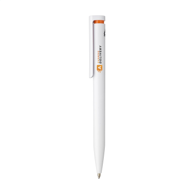Picture of DIGIPRINT GRS RECYCLED PEN in White & Orange.