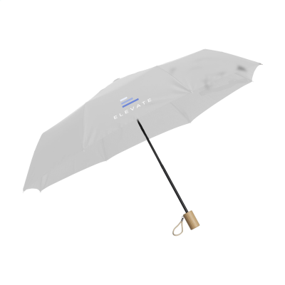 Picture of RPET MINI UMBRELLA FOLDING in White.