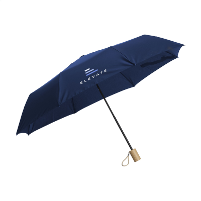 Picture of RPET MINI UMBRELLA FOLDING in Dark Blue.