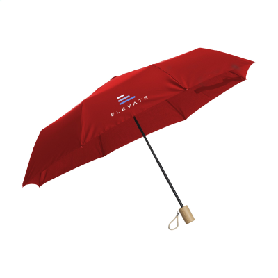 Picture of RPET MINI UMBRELLA FOLDING in Red.