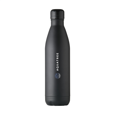 Picture of TOPFLASK RCS RECYCLED STEEL 750 ML DRINK BOTTLE in Black.