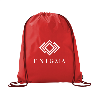 Picture of PROMOBAG RPET BACKPACK RUCKSACK in Red