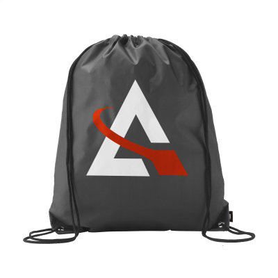 Picture of PROMO RPET BACKPACK RUCKSACK in Black