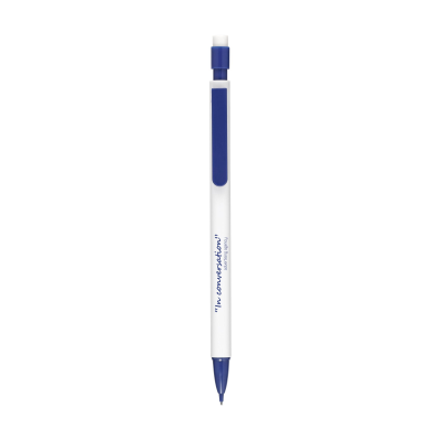 Picture of SIGNPOINT REFILLABLE PENCIL in Blue & White.