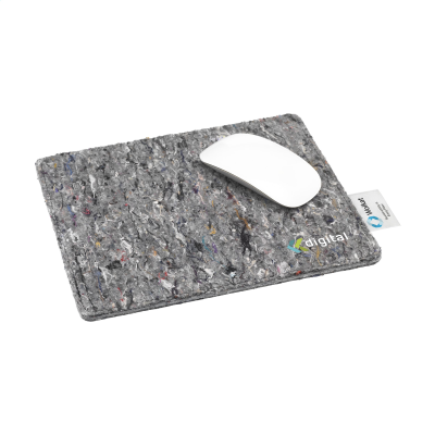 Picture of WOLKAT TANGIER RECYCLED TEXTILE MOUSEMAT in Grey.