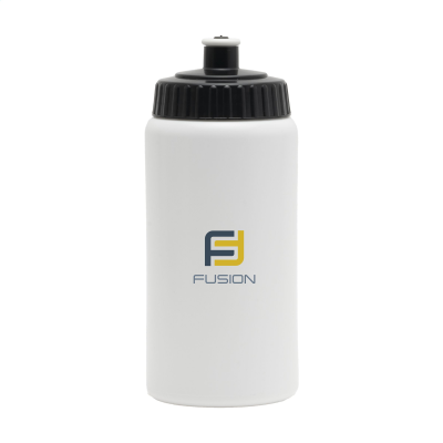 Picture of SUGARCANE BIO BIDON 500 ML DRINK BOTTLE in White & Black.