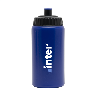 Picture of SUGARCANE BIO BIDON 500 ML DRINK BOTTLE in Blue & Black.