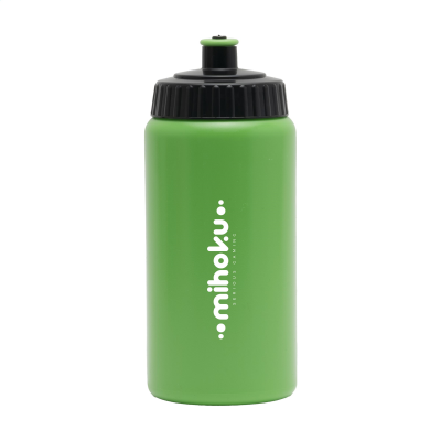 Picture of SUGARCANE BIO BIDON 500 ML DRINK BOTTLE in Green & Black.