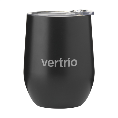 Picture of HUEVO RCS RECYCLED STEEL CUP 350 ML THERMO CUP in Black