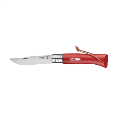 Picture of OPINEL COLORAMA NO 08 BLACK POCKET KNIFE in Red.