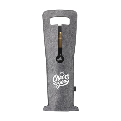 Picture of WINE BAG-TO-GIVE RPET in Grey.