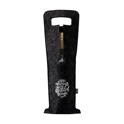 Picture of WINE BAG-TO-GIVE RPET in Black.