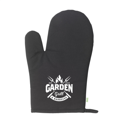 Picture of KITCHENGLOVE ORGANIC COTTON OVEN GLOVES in Black