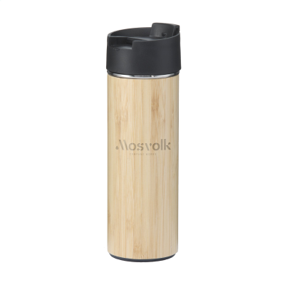 Picture of SAKURA 360 ML BAMBOO THERMO BOTTLE & THERMO CUP in Bamboo