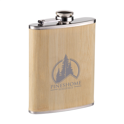 Picture of HIP FLASK BAMBOO 200 ML DRINK BOTTLE