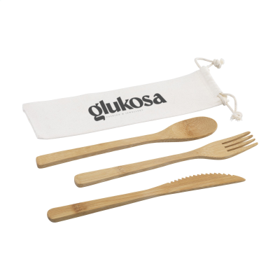 Picture of BAMBU CUTLERY SET in Bamboo