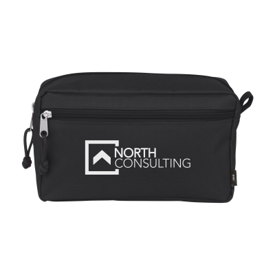 Picture of STACEY RPET TOILETRY BAG in Black