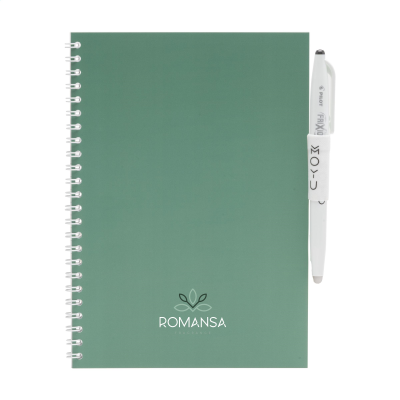 Picture of MOYU ERASABLE STONE PAPER NOTE BOOK SOFTCOVER 18 PAGES in Green.