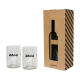 Picture of REBOTTLED® TUMBLER 2-PACK DRINK GLASSES in Clear Transparent