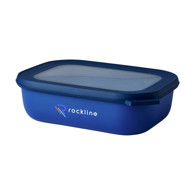 Picture of MEPAL CIRQULA MULTI USE RECTANGULAR BOWL 1 L LUNCH BOX in Vivid Blue.
