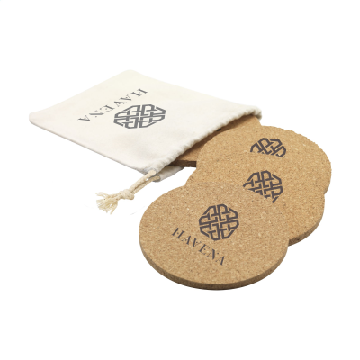 Picture of CORK COASTER SET in Naturel