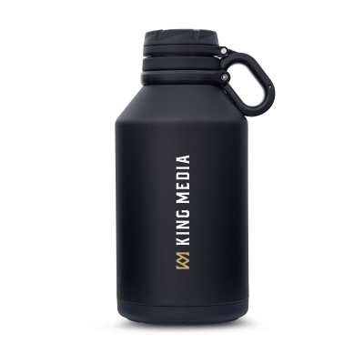 Picture of CONTIGO® GRAND STAINLESS STEEL METAL 1900 ML THERMO BOTTLE in Black.