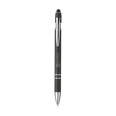 Picture of LUPA RCS RECYCLED ALUMINIUM METAL STYLUS PEN in Black