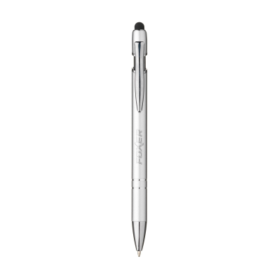 Picture of LUPA RCS RECYCLED ALUMINIUM METAL STYLUS PEN in Silver