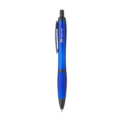 Picture of ATHOS TRANSBLACK RCS RECYCLED ABS PEN in Blue