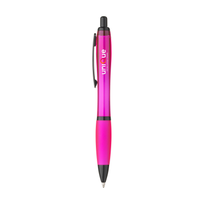 Picture of ATHOS TRANSBLACK RCS RECYCLED ABS PEN in Pink