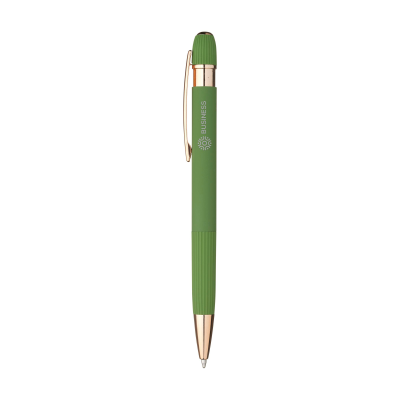 Picture of LUNOX RCS RECYCLED ALUMINIUM METAL SOFT TOUCH PEN in Green