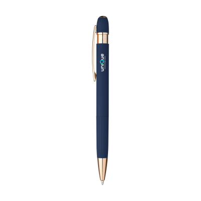 Picture of LUNOX RCS RECYCLED ALUMINIUM METAL SOFT TOUCH PEN in Blue