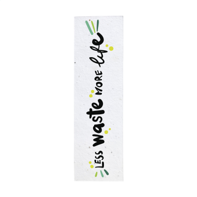 Picture of SEEDS PAPER BOOKMARK in White