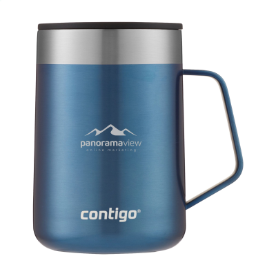 Picture of CONTIGO® STREETERVILLE DESK MUG 420 ML THERMO CUP in Blue.