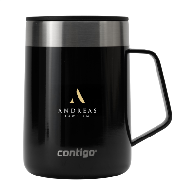 Picture of CONTIGO® STREETERVILLE DESK MUG 420 ML THERMO CUP in Black.
