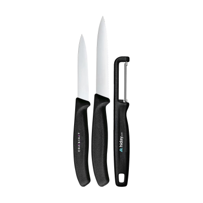 Picture of VICTORINOX SWISS CLASSIC 3-PIECE KITCHEN KNIFE SET in Black