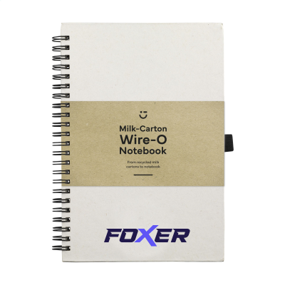 Picture of MILK-CARTON WIRE-O NOTE BOOK A5 in Beige