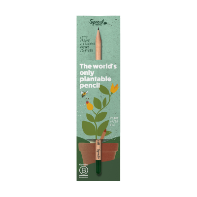 Picture of SPROUTWORLD SET: SHARPENED PENCIL AND HEADER CARD in Wood