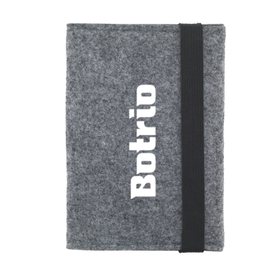 Picture of IDENTIFY GRS RPET FELT PASSPORT HOLDER in Grey