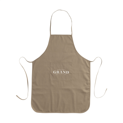 Picture of APRON RECYCLED COTTON in Brown.