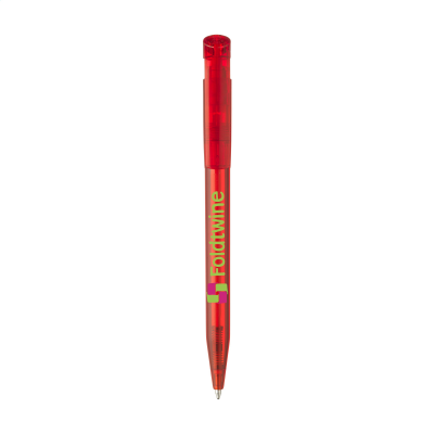 Picture of STILOLINEA S45 CLEAR TRANSPARENT PEN in Transparent Red