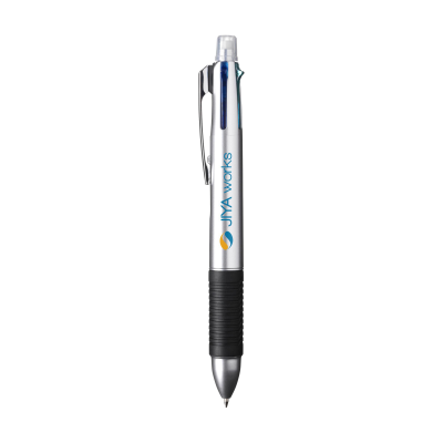 Picture of QUINTET 5-IN-1 PEN PENCIL in Silver.