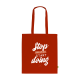 Picture of ORGANIC COTTON SHOPPER (140 G & M²) BAG in Red